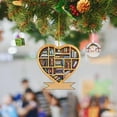 thumbnail image 4 of WIFKLSIIPG DIY Book Lover Heart Shaped Bookshelf Pendant Acrylic Ornament, 4 of 5