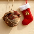 thumbnail image 5 of Beautynvta Forest Animal Christmas Ornaments, 3.15'' 3D Cute Sleeping Animal in Acorn Christmas Tree Ornament, Personalized Resin Animal Pendant, Gifts for Animals Lovers, 5 of 6