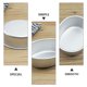 thumbnail image 5 of 2 UNIDS OVAL CHEESECAKE PANTENSA NOTALIR MOLDOS DE HORNA DE PANTALLA PODING REGALO DE MOLDOS DE JELLY, 5 of 6
