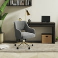thumbnail image 5 of WestinTrends Swivel Vanity Office Chair with Wheels (Set of 2), Gray, 5 of 12