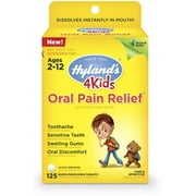 4 Pack - Hyland's 4 Kids Oral Pain Relief Tablets, 125 ea