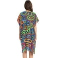 thumbnail image 3 of Abstract Warm Pattern Women's Swimwear Cover Up Summer Cardigan Beach Pool Cover Up Loose for Swimsuits Casual Wear, 3 of 7