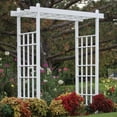 thumbnail image 5 of DuraTrel Bakersfield 72"x 85" White Vinyl Arbor, 5 of 9