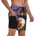 thumbnail image 2 of Honeii Halloween Gnomes Print Men's Swim Shorts,Mens Swim Trunks,Breathable Mesh Beach Shorts for Swimming,Surfing, and Beach Activities-XX-Large, 2 of 6