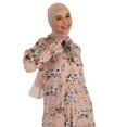 thumbnail image 3 of Powder Pink - Floral - Crew neck - Fully Lined - Modest Dress - Refka, 3 of 5