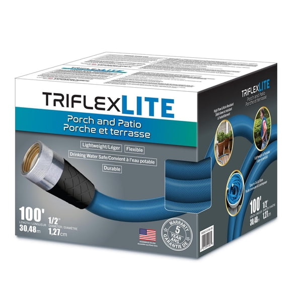 Teknor Apex Triflex Lite Kink-Resistant 100' Garden Hose (1/2 in. Diameter)