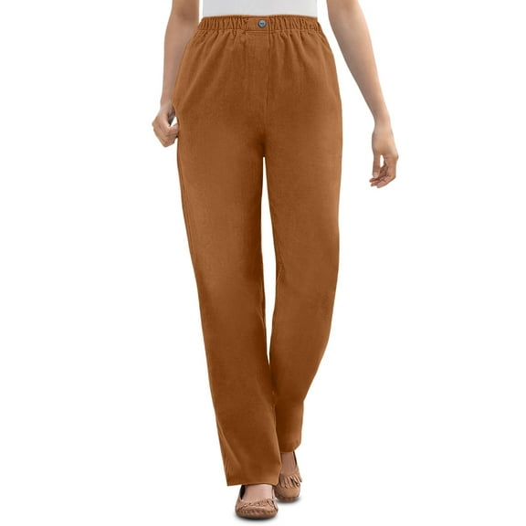 Woman Within Plus Size 7-Day Corduroy Straight-Leg Pant