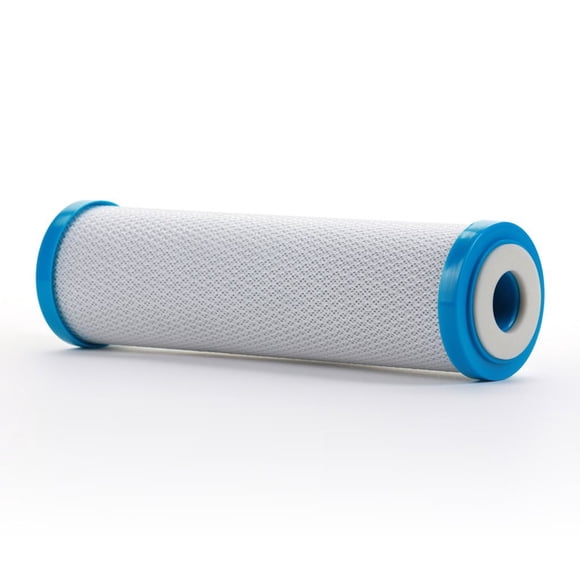 Hydronix CB-25-1001 Filtro de agua universal de ósmosis inversa y sistemas de bebida con bloque de carbón de coco, 2,5 x 10-1 micras