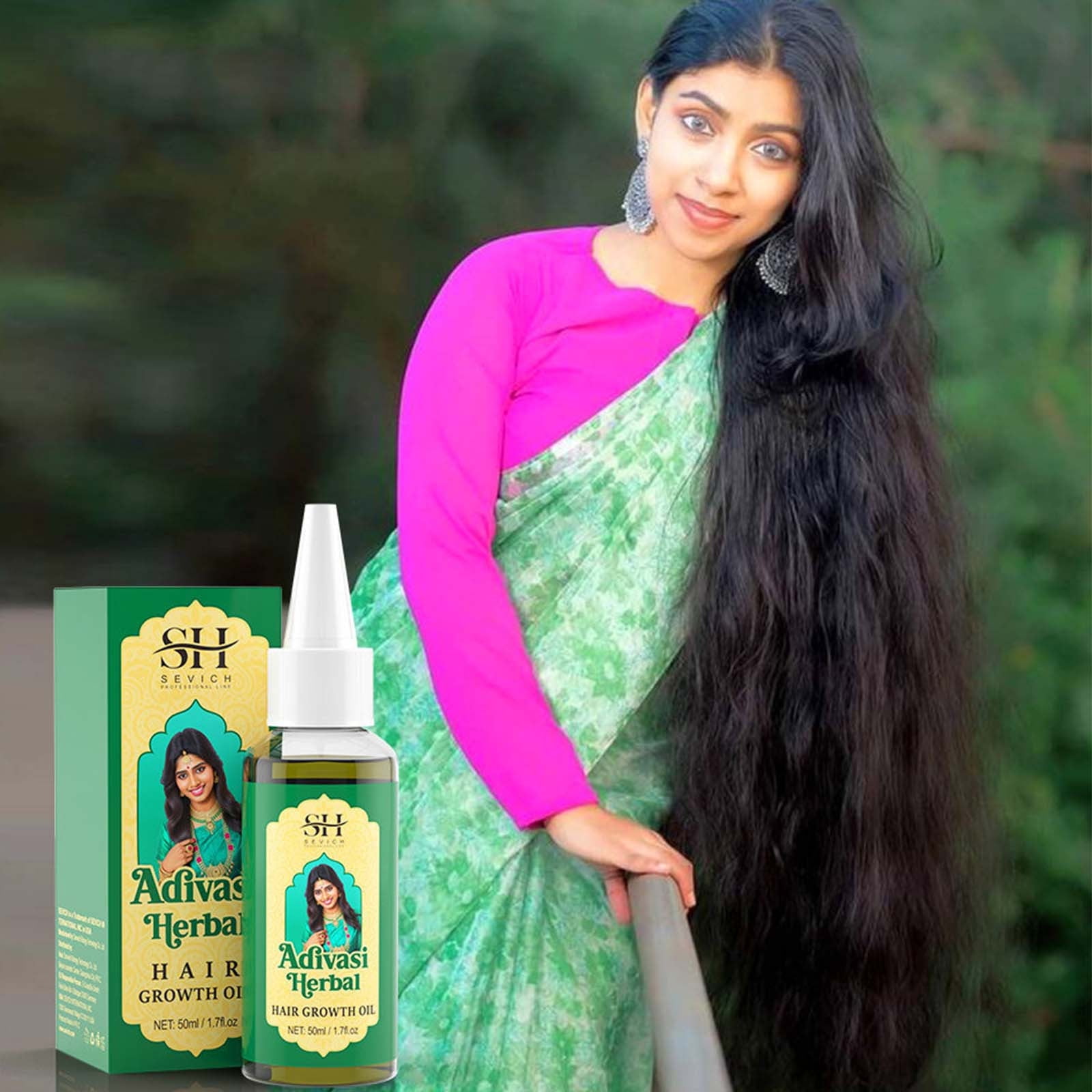 Herbal Hair Oil for Hair Loss Regrowth | Traditional Indian Adivasi ...