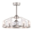 thumbnail image 2 of Warehouse of Tiffany Luciala 28 Inch Satin Nickel Finish Modern Ceiling Fandelier with Remote - N/A, 2 of 5