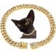 thumbnail image 1 of Collares Personalizados Para Perros Y Gatos, Cadena Dorada C, 1 of 8
