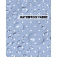 thumbnail image 5 of Pack of 2 Outdoor Pillow Covers, Wave Point Texture Blue Background Waterproof Square Throw Pillowcase Cushion Decorative Pillow Covers for Couch Patio Tent, 24x24 in, 5 of 6
