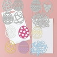 thumbnail image 3 of 10 Style Easter Eggs Cutting Dies Easter Carbon Steel Die Cuts for DIY Crafting Embossing Stencil Template for Easter Background Card Making Scrapbooking Decoration DIY, 3 of 8