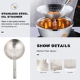 thumbnail image 4 of MasteelfCA Home Multi-functional Filter Spoon Stainless Steel Fine Mesh Wire Oil Strainer, 4 of 9