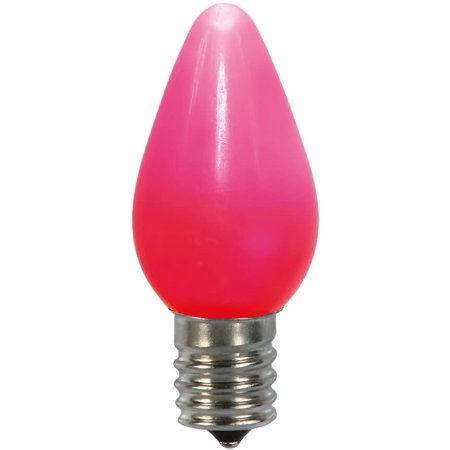 

Vickerman C7 Ceramic LED Pink Bulb .96W 130V 25 per Box (Set of 2 boxes)