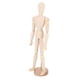 thumbnail image 1 of Maniquí masculino desmontable para pintar, dibujar y decorar, figura artística de madera articulada y movible, 1 of 8