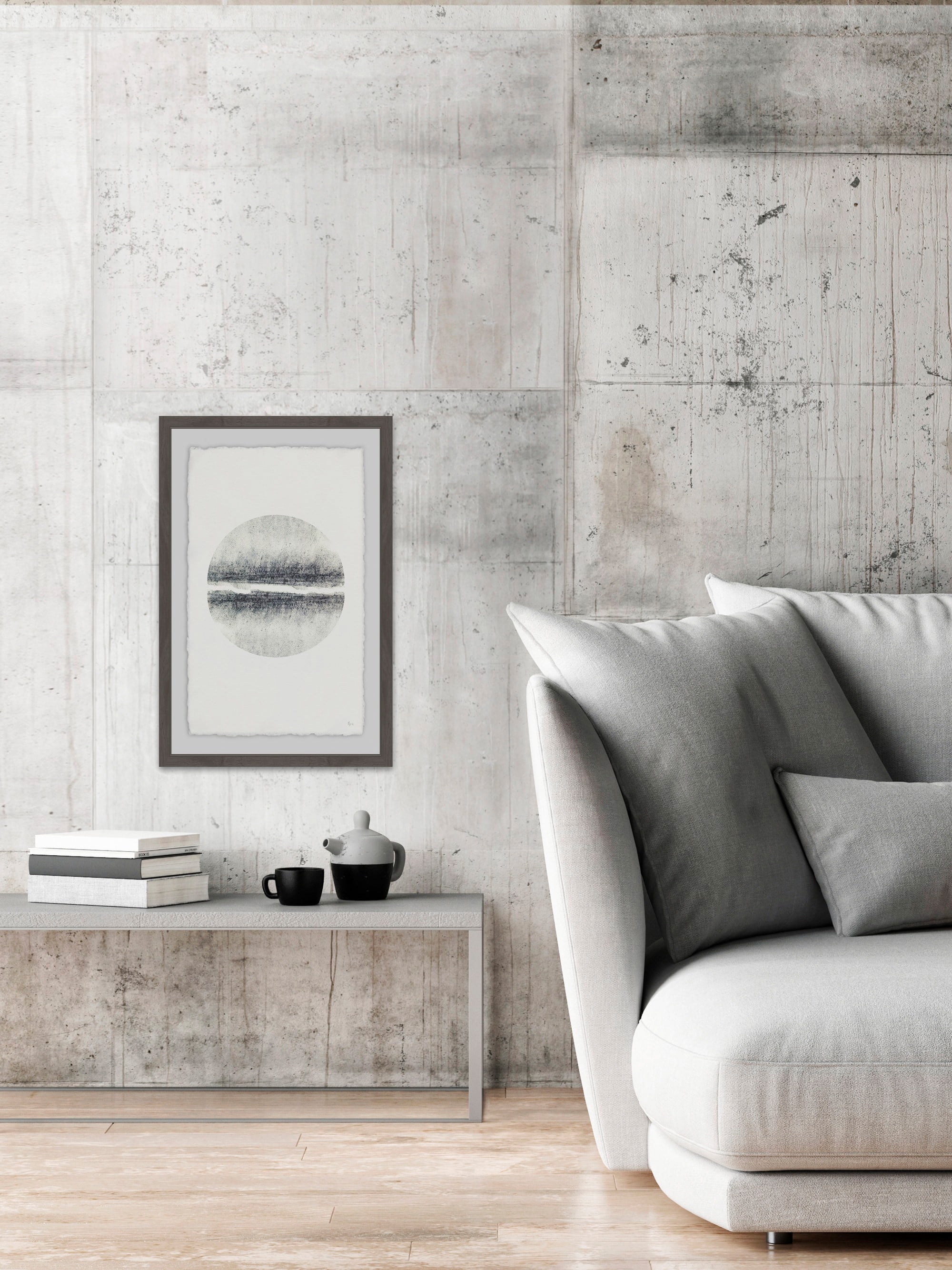 The Dusk Framed Painting Art Print, 20.00" x 1.50"