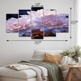 thumbnail image 4 of Designart "Desert Moonlight Moon Pink Cactus Beauty I" Floral Metal Wall Décor Set, 4 of 5