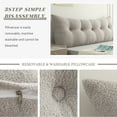thumbnail image 2 of Lovote Headboard Pillow, Teddy Velvet Fabric, Bed Rest Reading Pillow, Removable & Washable Cover, Daybed Wedge Pillow for Queen Beds, 2 of 9