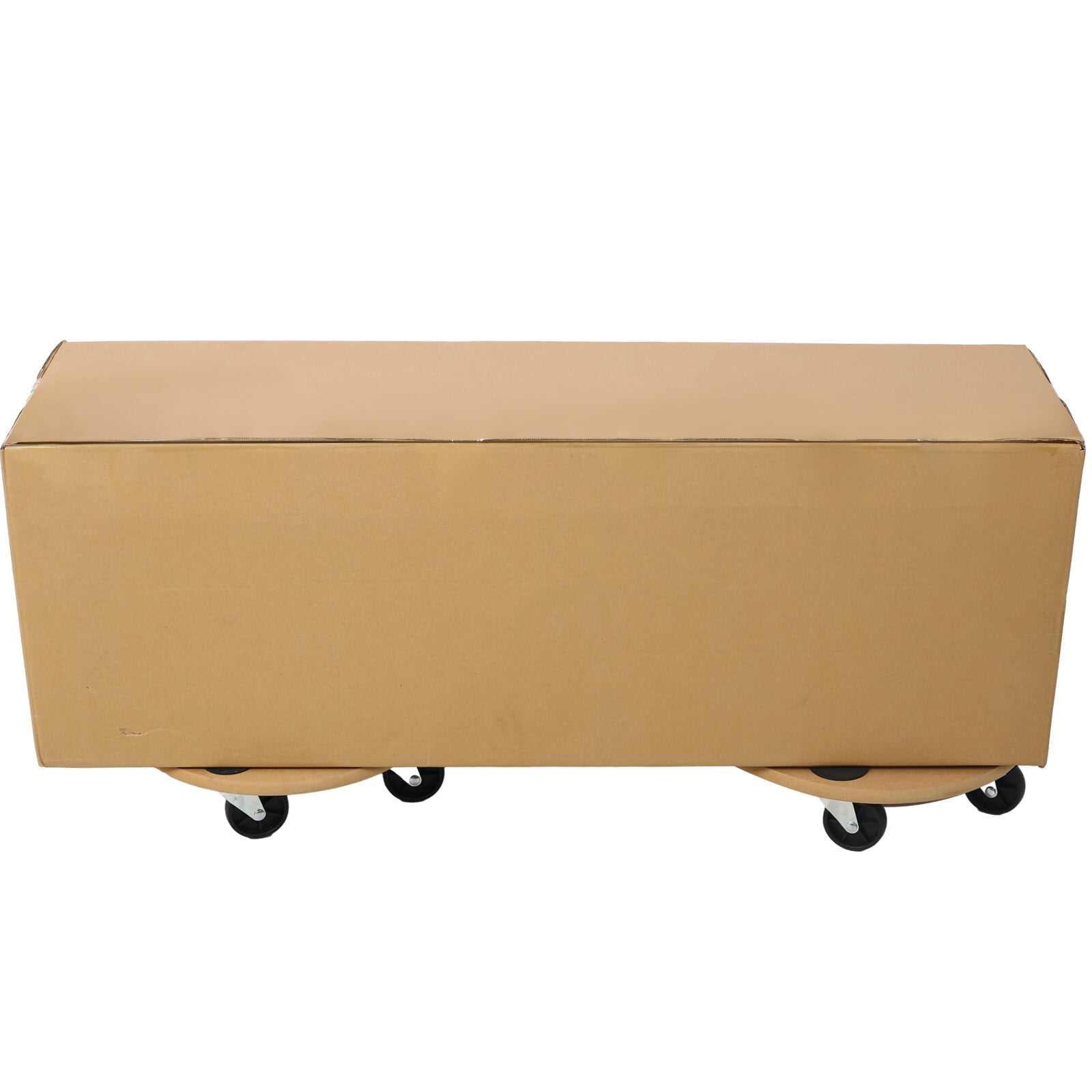 , Furniture Moving Dolly, Heavy Duty Wood Rolling Mover with Wheels for Piano Couch Fridge Heavy Items, Securely Holds 500 Lbs (2pcs 15" Round Platform), Natural ,Mdf ,