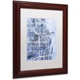 thumbnail image 2 of Trademark Fine Art "Chicago City Street Map B&W" Canvas Art by Michael Tompsett, White Matte, Wood Frame, 2 of 4