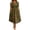 01 Army Green, variant on Bohemian Wedding Guests Dress for Women Summer Floral Print Cross Front A-Line Swing Midi Dresses with Pockets