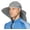 Gray, variant on SUN CUBE Wide Brim Sun Hat with Neck Flap, Fishing Hiking for Men Women Safari, Neck Cover for Outdoor Sun Protection UPF50+ | Light Gray
