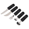 thumbnail image 1 of Adaptive Fork Spoons, Rubber Handle Professional 5pcs Stainless Steel Adaptive Utensils  For Home, 1 of 8