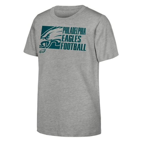 Youth Outerstuff Heather Gray Philadelphia Eagles Post Game T-Shirt