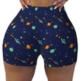 thumbnail image 2 of Balery Space Galaxy Pantalones cortos de entrenamiento estampados para mujer, sin costuras, ajustados, para gimnasio, yoga, correr, deportes, ejercicio activo, fitness.-Small, 2 of 8