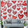 thumbnail image 4 of Orinice Hearts Envelopes Intricate Detail Tapestry Wall Hanging Unique Style for Home Wall Decor Art Living Room Bedroom Apartment Farmhouse Dorm Decoration 40x60inch, 4 of 6