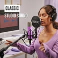 thumbnail image 3 of RØDE NT1 Signature Series Large-Diaphragm Condenser Microphone with Shock Mount, Pop Filter and XLR Cable for Music Production, Vocal Recording, Streaming and Podcasting (Purple), 3 of 6