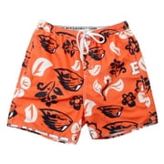 Wes and Willy Men's Oregon State Beavers Swim Trunks Floral Swim Shorts