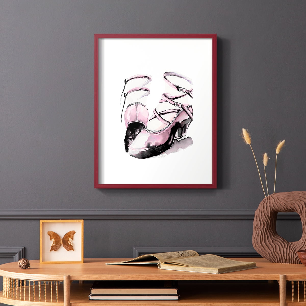 Strappy Platform in Paper Solid Wood 8 x 10 Framed Print