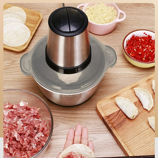 Licuadora de carne de acero inoxidable picadora de carne electrica Picadora de carne inoxidable Picadora de carne electrica Innovacion moderna Walmart en linea