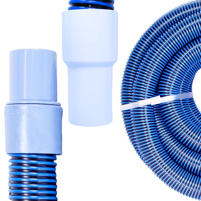 Swimline HydroTools 30’ Premium Spiral Wound Pool Vacuum Hose & Swivel Cuff