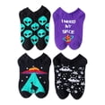 thumbnail image 3 of Men's Low Cut Socks, Outer Space Mystery Gift Box, 4-Pack, Size 6.5-12, 3 of 6