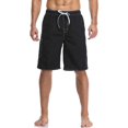 thumbnail image 3 of Huesdet Men's Cargo Shorts Relaxed Fit Stretch Drawstring Elastic Waist Casual Shorts with Pockets(Black,XL), 3 of 3