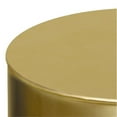 thumbnail image 4 of Allora 16" Cylinder Contemporary Metal Accent Table in Black, 4 of 6
