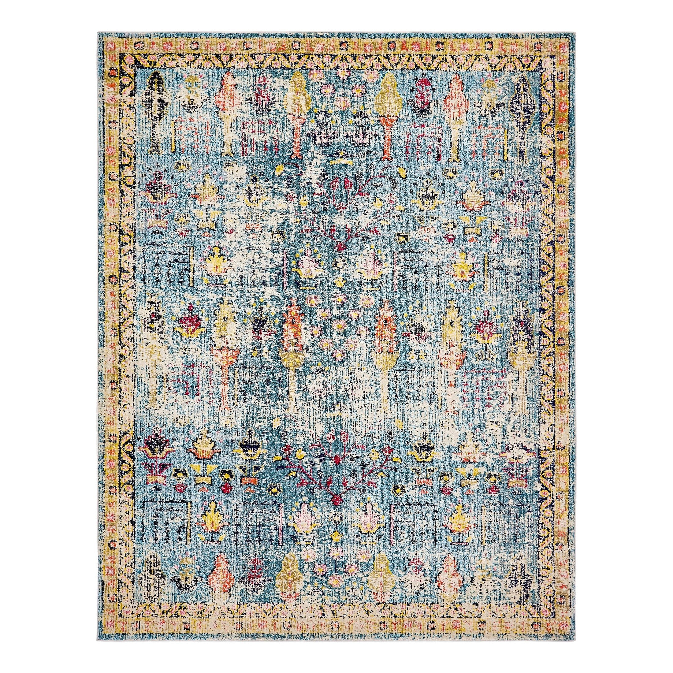 Unique Loom Monterey Collection Area Rug - Adobe (8' x 10' Rectangle Blue/Beige)