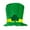 Green, variant on Odeerbi St. Patrick's Day Top Hat for Men Women New Trendy Green Irish Hat Performance Hat Unisex Party Hat
