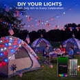 thumbnail image 3 of 66FT 200 LED Smart String Lights Color Changing RGB Fairy Lights with APP & Remote Control Music Sync Timer  Dimmable P65 Waterproof Plug-in Lights for 4th of July Patio Backyard Party & Holiday Deco, 3 of 7