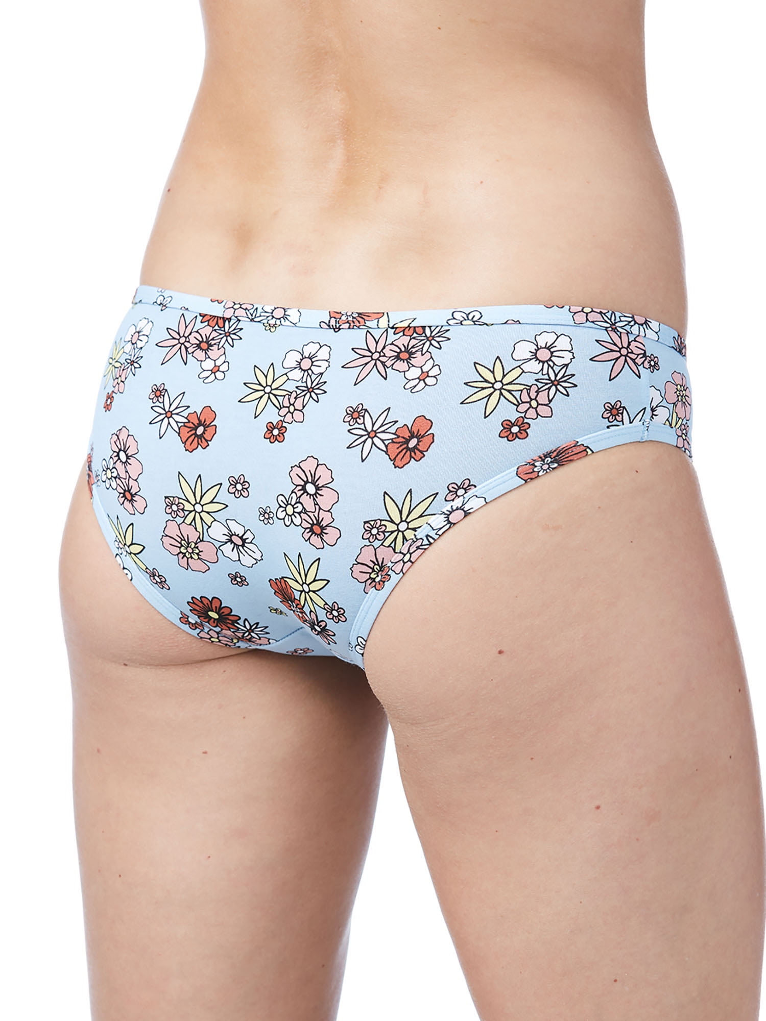 No Boundaries Women's Cotton Jersey Cheeky Panties, 5-Pack