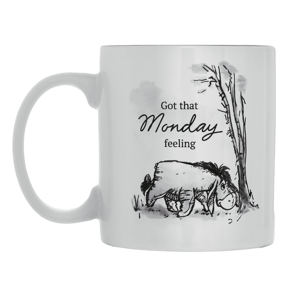 Winnie the Pooh Monday Feeling Mug, Ceramic, 20 fl oz