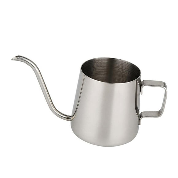 Hervidor de agua aterial acero inoxidable de 250 ml / 350 ml con bandeja de goteo Pta - 250ml Yotijar Pote largo del café del canalón