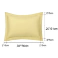 thumbnail image 2 of PiccoCasa Soft 1800 Microfiber Oxford Pillowcases 2Pcs, Queen Gold, 2 of 8