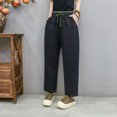 thumbnail image 2 of Travel Pants Women Cargo Pants Women Plus Size 3X Women'S Pants Petite Short Pants For Women High Waist Stretchy Wide Leg Sweatpants Women Petite Set My Item, 2 of 3