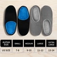 thumbnail image 5 of Men's Comfort Slippers Two-Tone Memory Foam Slipper, House Slippers for Men with Fuzzy Plush Lining Indoor and Outdoor, 5 of 7