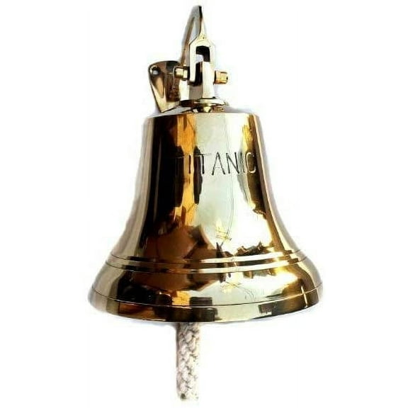 Brass Bell Titanic 6" Nautical Ship Boat Decor