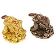 thumbnail image 2 of Feng Shui Money for Toad Lucky Fortune Wealth Chinese Golden for Frog for Toad C, 2 of 9